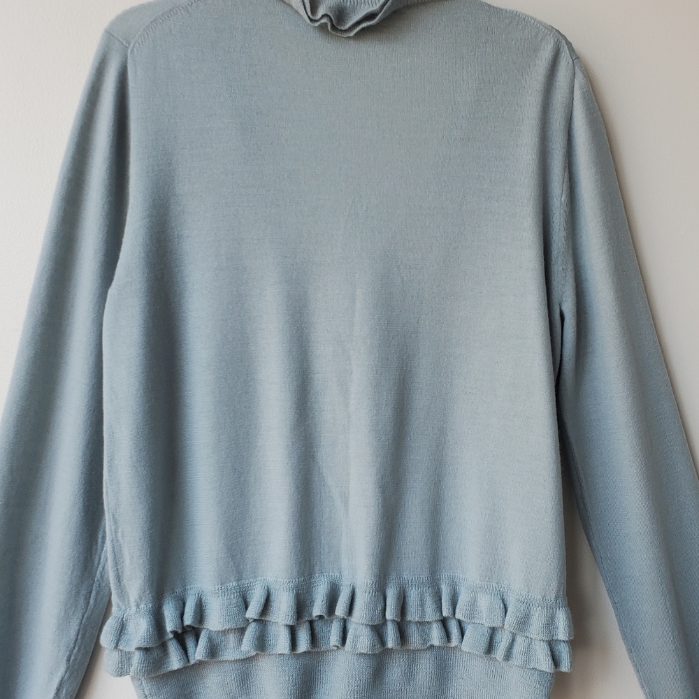 J. Crew Ruffle Button Down Cardigan - Picture 10 of 12